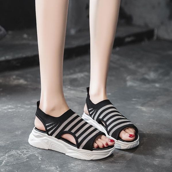 sandalia feminina slingback shoes women sandals peep toe striped summer leisure sport platform wedges for, Black
sandalia feminina slingback shoes women sandals peep toe striped summer leisure sport platform wedges for, Black