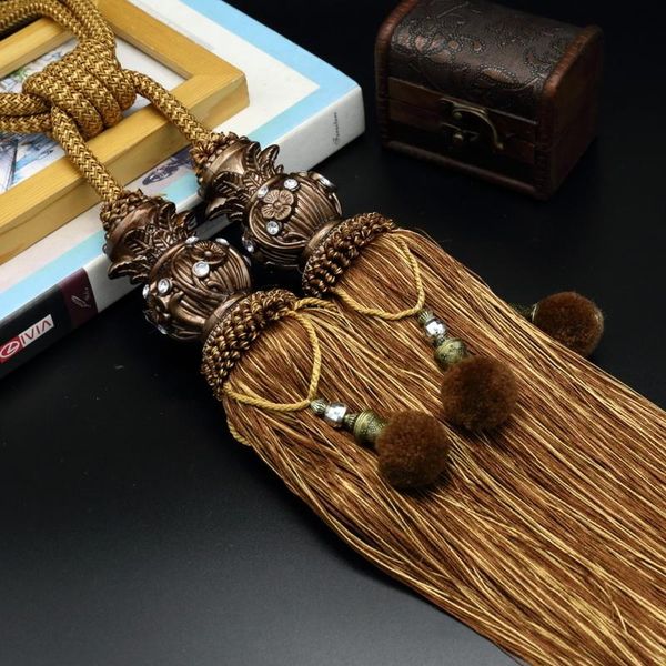modern simplified european yangmei ball double hanging tassel tied curtain bandage rope lace-up novelty items
modern simplified european yangmei ball double hanging tassel tied curtain bandage rope lace-up novelty items