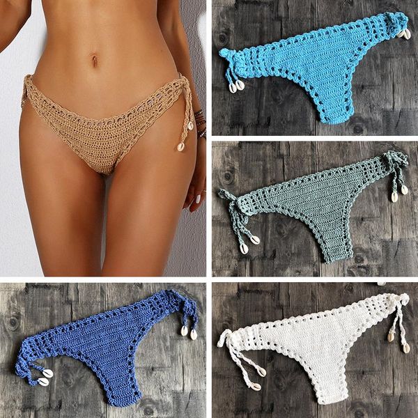 two-piece suits women sport bikini thong handmade crochet swimwear bottom hollow-out low waist bathing suit
two-piece suits women sport bikini thong handmade crochet swimwear bottom hollow-out low waist bathing suit