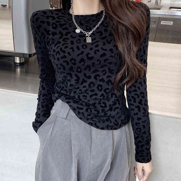 women's t-shirt leopard t women elasticity tshirt korean style woman clothes spring o-neck slim long sleeve female tee femme zx0p, White
women's t-shirt leopard t women elasticity tshirt korean style woman clothes spring o-neck slim long sleeve female tee femme zx0p, White