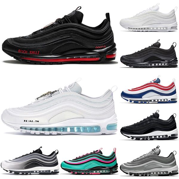 original 97 men women running shoes mschf inri jesus lil nas satan triple white black usa gradient fade green sliver bullet trainers sneaker
original 97 men women running shoes mschf inri jesus lil nas satan triple white black usa gradient fade green sliver bullet trainers sneaker