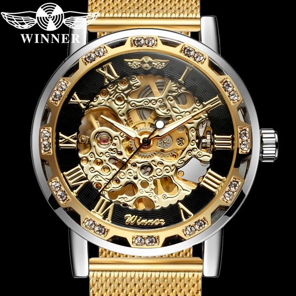 wristwatches winner hand wind mechanical men wristwatch military sport male clock skeleton mesh steel man watch gift 8012, Slivery;brown
wristwatches winner hand wind mechanical men wristwatch military sport male clock skeleton mesh steel man watch gift 8012, Slivery;brown