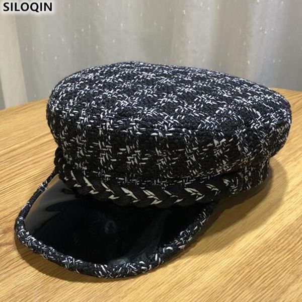 berets siloqin women's hat spring autumn fashion military hats elegant vintage ladies brands flat caps leisure sports snapback cap, Blue;gray
berets siloqin women's hat spring autumn fashion military hats elegant vintage ladies brands flat caps leisure sports snapback cap, Blue;gray