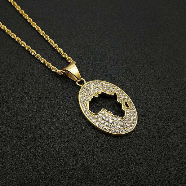 hip hop iced out african africa map pendant necklaces male gold color stainless steel chain for men hiphop jewelry drop, Silver
hip hop iced out african africa map pendant necklaces male gold color stainless steel chain for men hiphop jewelry drop, Silver