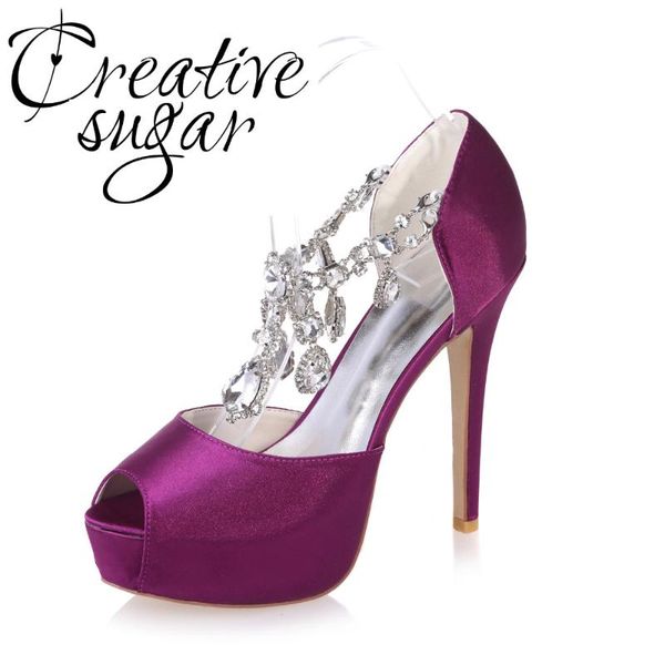 creativesugar platform open toe satin pumps crystal diamond tassel strap party bridal wedding prom evening dress shoes heel, Black
creativesugar platform open toe satin pumps crystal diamond tassel strap party bridal wedding prom evening dress shoes heel, Black