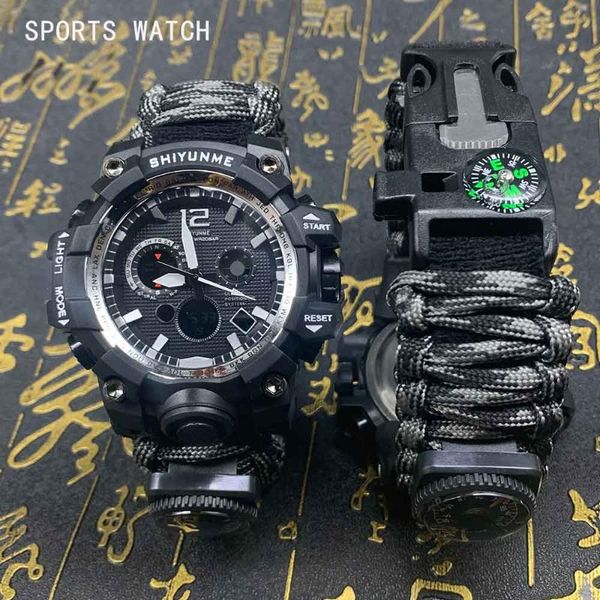 wristwatches shiyunme military sports watch men with compass waterproof digital quartz dual display relogio masculino, Slivery;brown
wristwatches shiyunme military sports watch men with compass waterproof digital quartz dual display relogio masculino, Slivery;brown
