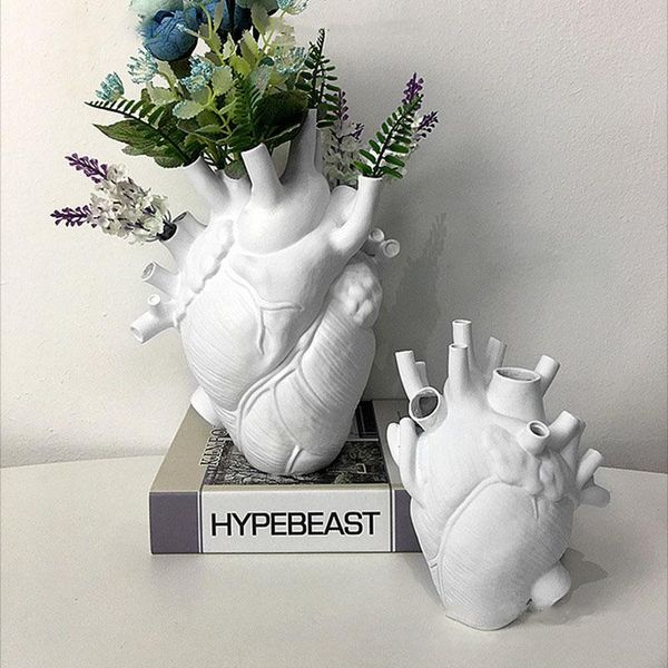 vases creative heart-shaped simulation vase resin decoration inside salon pulpit flower with system
vases creative heart-shaped simulation vase resin decoration inside salon pulpit flower with system