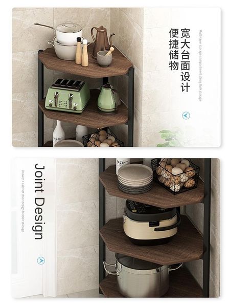 kitchen storage rack floor multi-layer corner pot household triangle counterfan-shaped bottles & jars
kitchen storage rack floor multi-layer corner pot household triangle counterfan-shaped bottles & jars