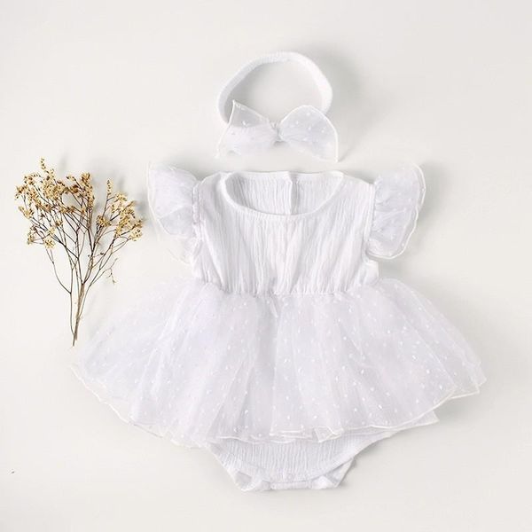 girl's dresses baby girls dress white summer fashion puff sleeve baptism clothing matched headband toddler kids romper, Red;yellow
girl's dresses baby girls dress white summer fashion puff sleeve baptism clothing matched headband toddler kids romper, Red;yellow