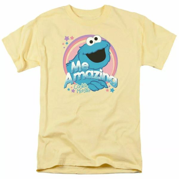 sesame street me amazing t shirt mens licensed classic tv cookie monster banana, White;black
sesame street me amazing t shirt mens licensed classic tv cookie monster banana, White;black