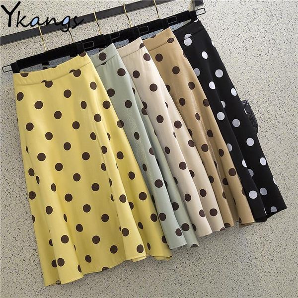 skirts shinny silk chic polka dot skirt women 2021 long summer white black office ladies formal clothes faldas largas de fiesta
skirts shinny silk chic polka dot skirt women 2021 long summer white black office ladies formal clothes faldas largas de fiesta