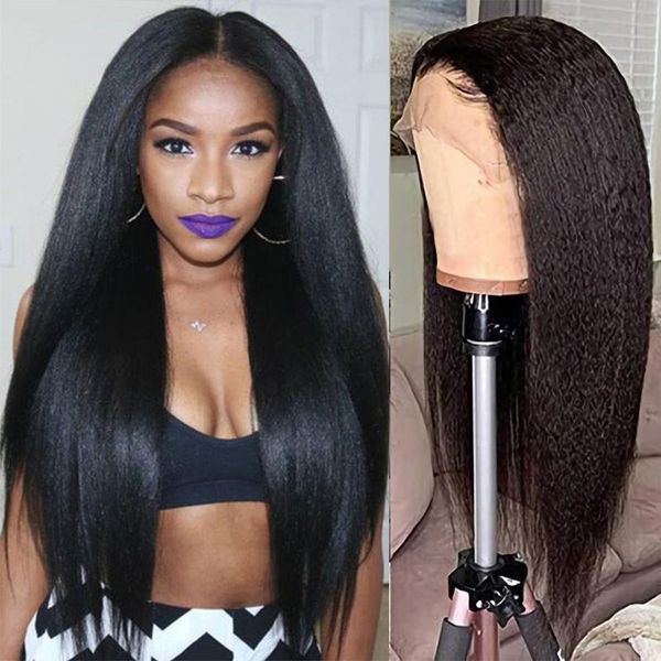 lace wigs brazilian yaki straight hair 13x4 front wig 180% for black women 130% frontal remy human, Black;brown
lace wigs brazilian yaki straight hair 13x4 front wig 180% for black women 130% frontal remy human, Black;brown