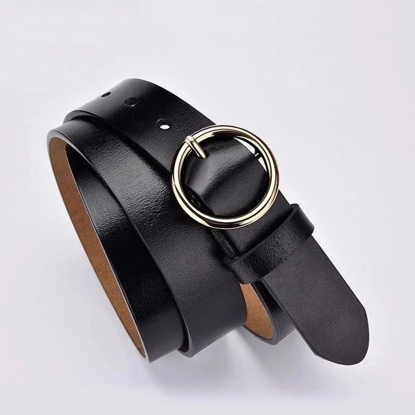 belts female deduction side gold buckle jeans wild for women fashion students simple circle pin buckles belt2021, Black;brown
belts female deduction side gold buckle jeans wild for women fashion students simple circle pin buckles belt2021, Black;brown