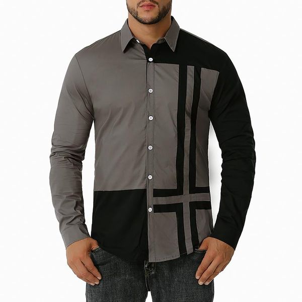 fashion patchwork long sleeve dress shirt men 2021 autumn business slim fit mens work casual shirts chemise homme xxl men's, White;black
fashion patchwork long sleeve dress shirt men 2021 autumn business slim fit mens work casual shirts chemise homme xxl men's, White;black