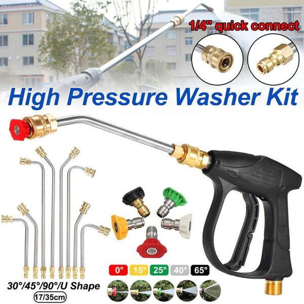 car washer high pressure spray water gun wash nozzle cleaning with 30°/45°/90°/u shape extension wand
car washer high pressure spray water gun wash nozzle cleaning with 30°/45°/90°/u shape extension wand