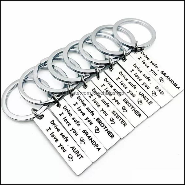 key rings jewelry drive safe keychain l love you dad mom uncle brother sister gift family keyring valentines day gifts drop delivery 2021 zb, Slivery;golden
key rings jewelry drive safe keychain l love you dad mom uncle brother sister gift family keyring valentines day gifts drop delivery 2021 zb, Slivery;golden