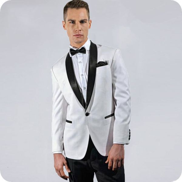 men's suits & blazers slim fit groom tuxedo custom made white wedding boy friend suit black shawl lapel man blazer jacket pants 2p, White;black
men's suits & blazers slim fit groom tuxedo custom made white wedding boy friend suit black shawl lapel man blazer jacket pants 2p, White;black