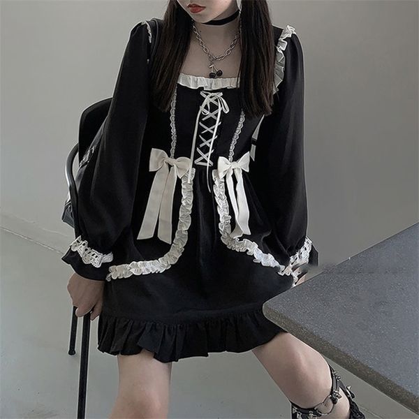 paris girl japanese lolita gothic mini dress patchwork vintage designer japan style kawaii clothes fall dresses for women 210524, Black;gray
paris girl japanese lolita gothic mini dress patchwork vintage designer japan style kawaii clothes fall dresses for women 210524, Black;gray