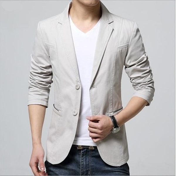 men's suits & blazers 2021 arrival luxury men blazer spring fashion brand cotton slim fit male suit terno masculino, White;black
men's suits & blazers 2021 arrival luxury men blazer spring fashion brand cotton slim fit male suit terno masculino, White;black