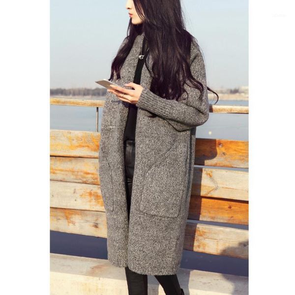 women's knits & tees women cashmere knitted sweaters vintage long cardigans autumn spring sleeve sweater coat female pocket cardigan ov, White
women's knits & tees women cashmere knitted sweaters vintage long cardigans autumn spring sleeve sweater coat female pocket cardigan ov, White