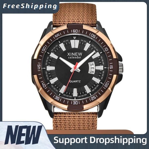 wristwatches 2021 fashion waterproof men's watch mens nylon belt with calendar simulated quartz rectangle business sport, Slivery;brown
wristwatches 2021 fashion waterproof men's watch mens nylon belt with calendar simulated quartz rectangle business sport, Slivery;brown