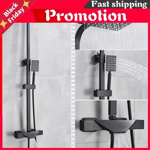 bathroom faucet black rain shower head thermostatic bath wall mounted bathtub mixer tap set sets
bathroom faucet black rain shower head thermostatic bath wall mounted bathtub mixer tap set sets