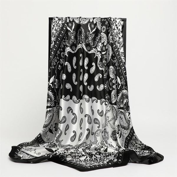 scarves summer satin square scarf for women luxury silk shawl hair bands foulard hijab neckerchief female head wraps headband bandana, Blue;gray
scarves summer satin square scarf for women luxury silk shawl hair bands foulard hijab neckerchief female head wraps headband bandana, Blue;gray