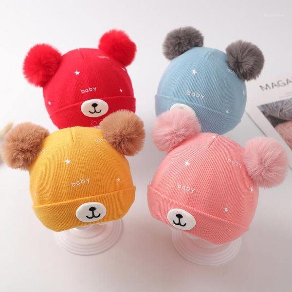 caps & hats winter warm baby hat with double pompom solid color soft knitted beanie cap for boy girl cute carton animal kids1, Yellow
caps & hats winter warm baby hat with double pompom solid color soft knitted beanie cap for boy girl cute carton animal kids1, Yellow