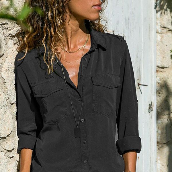women shirt autumn shirts casual long sleeve turn down collar blouse fashion solid office ladies chiffon plus size, White
women shirt autumn shirts casual long sleeve turn down collar blouse fashion solid office ladies chiffon plus size, White