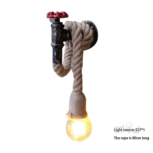 wall lamp retro water pipe vintage rope sconce light fixture led lighting stairs loft bar restaurant industrial decor
wall lamp retro water pipe vintage rope sconce light fixture led lighting stairs loft bar restaurant industrial decor