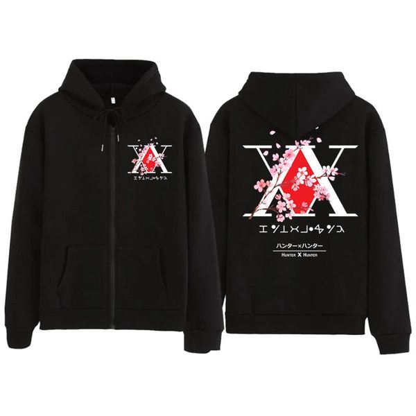 men's hoodies & sweatshirts anime x killua gon cherry blossom sweatshirt jacket with zipper cozy pullovers sudadera felpa moleto, Black
men's hoodies & sweatshirts anime x killua gon cherry blossom sweatshirt jacket with zipper cozy pullovers sudadera felpa moleto, Black