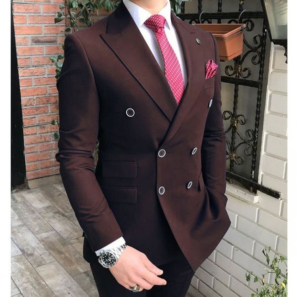 men's suits & blazers double breasted men dark brown groom tuxedos peak lapel groomsmen wedding/prom man 2 pieces ( jacket + pants, White;black
men's suits & blazers double breasted men dark brown groom tuxedos peak lapel groomsmen wedding/prom man 2 pieces ( jacket + pants, White;black