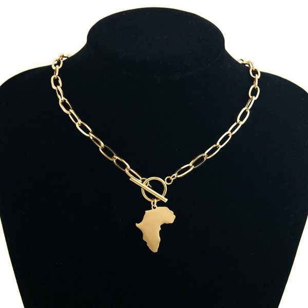 pendant necklaces africa map necklace stainless steel for women men gold/silver color metal toggle choker collier femme
pendant necklaces africa map necklace stainless steel for women men gold/silver color metal toggle choker collier femme