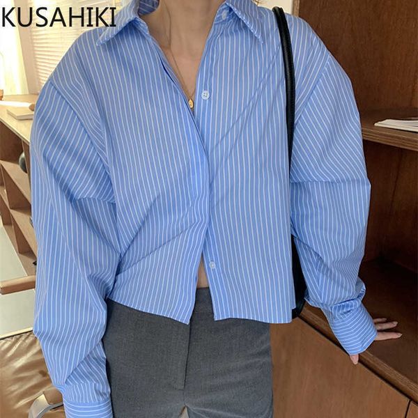 kusahiki spring stripe causal short women blouse puff long sleeve turn-down collar shirt blusas camisas de mujer 6f683 210602, White
kusahiki spring stripe causal short women blouse puff long sleeve turn-down collar shirt blusas camisas de mujer 6f683 210602, White