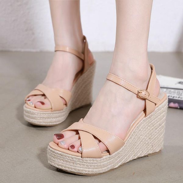 dijigirls concise wedges sandals flat casual high heels platform women peep toe party shoes ladies straw woven, Black
dijigirls concise wedges sandals flat casual high heels platform women peep toe party shoes ladies straw woven, Black