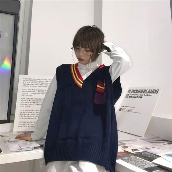 women's sweaters vintage waistcoat for korean women's preppy-style preppy student with low-necked v stripes cute japanese shirt ve, White;black
women's sweaters vintage waistcoat for korean women's preppy-style preppy student with low-necked v stripes cute japanese shirt ve, White;black