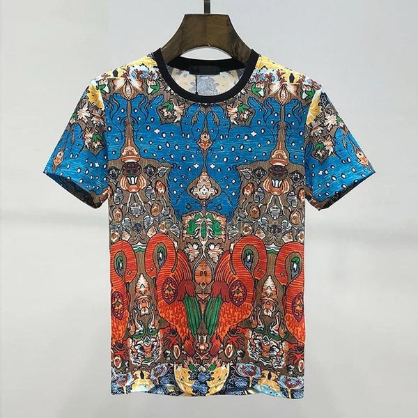 men's t-shirts round cartoon print short-sleeved colorful summer t-shirt fashion self-cultivation street hip-hop original o-neck top, White;black
men's t-shirts round cartoon print short-sleeved colorful summer t-shirt fashion self-cultivation street hip-hop original o-neck top, White;black