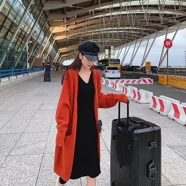 women's knits & tees sweater cardigan jacket loose lazy style 2021 spring and autumn korean mid-length outer knit, White
women's knits & tees sweater cardigan jacket loose lazy style 2021 spring and autumn korean mid-length outer knit, White