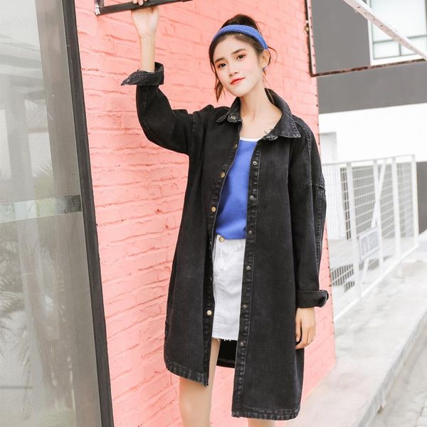 women's jackets 2021 denim women boyfriend style long sleeve vintage jean jacket loose spring autumn coat, Black;brown
women's jackets 2021 denim women boyfriend style long sleeve vintage jean jacket loose spring autumn coat, Black;brown