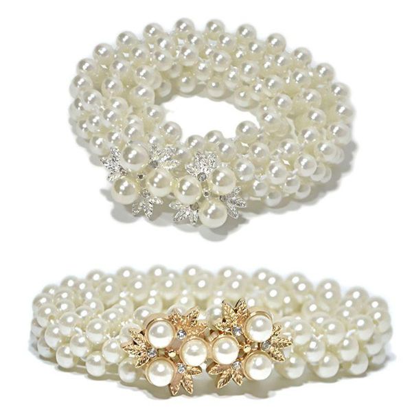 wedding sashes womens three rows thin faux pearls waistband bridal sash with metal alloy flower rhinestone decor bukle waist belt chain, White
wedding sashes womens three rows thin faux pearls waistband bridal sash with metal alloy flower rhinestone decor bukle waist belt chain, White
