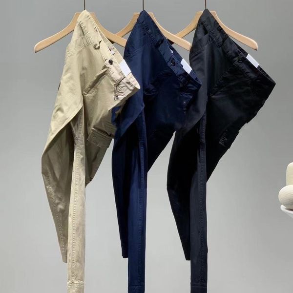 men's pants overalls 2021 korean loose multi pocket casual, Black