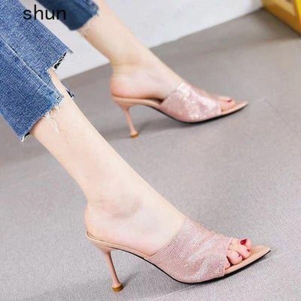 sandals summer 2021 hollow water drill fish-mouth high-heeled slippers women's slim-heeled womens indoor, Black
sandals summer 2021 hollow water drill fish-mouth high-heeled slippers women's slim-heeled womens indoor, Black