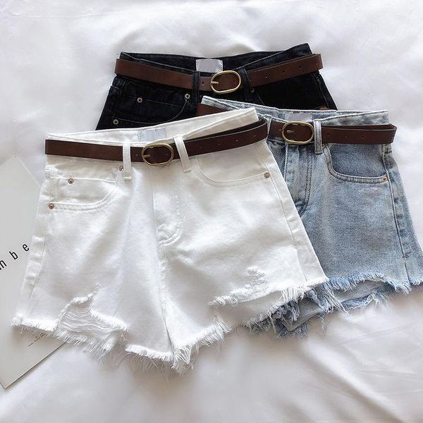 women's shorts 2021 summer jeans loose high waist woman trousers casual denim short pants fashion wide leg female streetwear, White;black
women's shorts 2021 summer jeans loose high waist woman trousers casual denim short pants fashion wide leg female streetwear, White;black