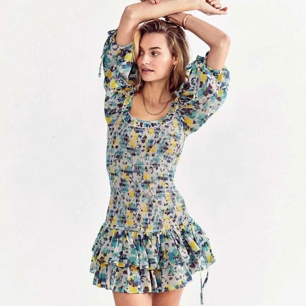 casual dresses 2021 summer green floral smocked bodice women holiday vintage ruffled sleeve cute ladies ahgp, Black;gray
casual dresses 2021 summer green floral smocked bodice women holiday vintage ruffled sleeve cute ladies ahgp, Black;gray