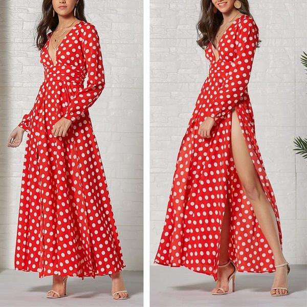 casual dresses womens summer dress kpop v-neck high waist dot long bohemia sleeve pitched elegant robe femme, Black;gray
casual dresses womens summer dress kpop v-neck high waist dot long bohemia sleeve pitched elegant robe femme, Black;gray
