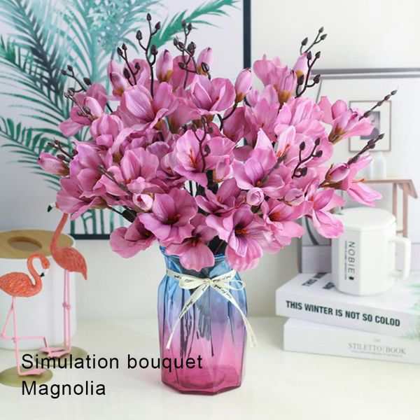 decorative flowers & wreaths 1 bouquet simulation magnolia flower silk cloth wedding fake greenery arrangement deskvase decor
decorative flowers & wreaths 1 bouquet simulation magnolia flower silk cloth wedding fake greenery arrangement deskvase decor
