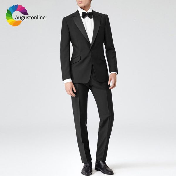 men's suits & blazers black men wedding man classic slim fit groom tuxedo peaked lapel custom made blazer jacket 2piece costume ho, White;black
men's suits & blazers black men wedding man classic slim fit groom tuxedo peaked lapel custom made blazer jacket 2piece costume ho, White;black
