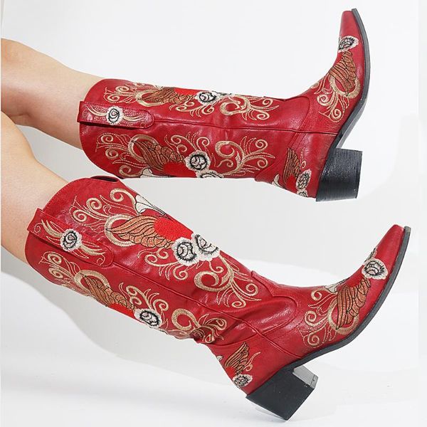 boots gigifox big size 43 embroidery customized chunky heels vintage western retro slip on women shoes, Black
boots gigifox big size 43 embroidery customized chunky heels vintage western retro slip on women shoes, Black