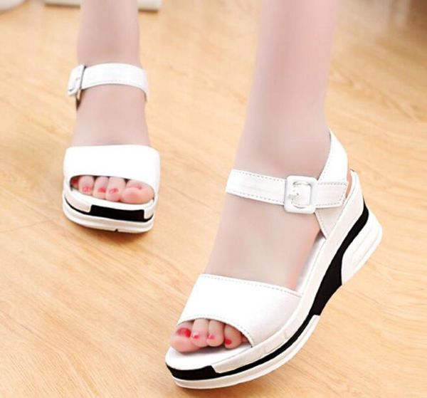 dress shoes summer style sandals tide waterproof platform wild student wedge flat bottom muffin with thick female, Black
dress shoes summer style sandals tide waterproof platform wild student wedge flat bottom muffin with thick female, Black