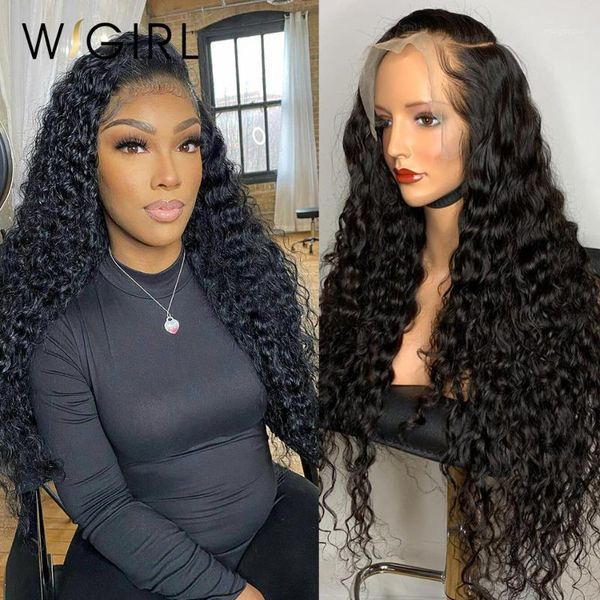 wigirl brazilian water curly 13x4 lace wigs 26 28 30inch deep wave long wig for black women1, Black;brown
wigirl brazilian water curly 13x4 lace wigs 26 28 30inch deep wave long wig for black women1, Black;brown
